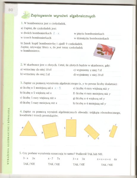 Wyrażenia algebraiczne